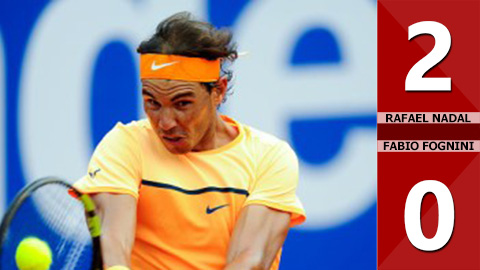 Rafael Nadal 2-0 Fabio Fognini