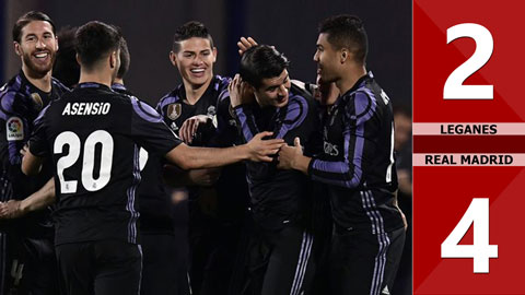 Leganes 2-4 Real Madrid