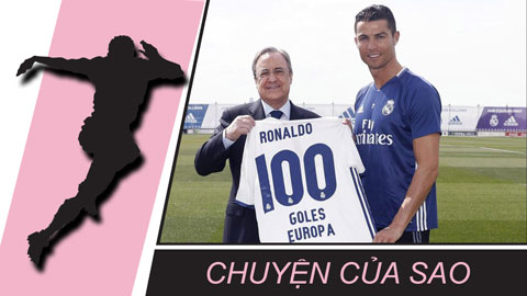 Chuyện của sao 14/4: Ghi 100 bàn, Ronaldo nhận áo đặc biệt từ chủ tịch Perez