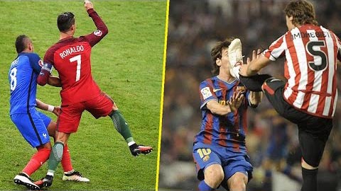 Ronaldo và Messi đã bị hậu vệ đối phương cho ăn đòn thế nào?