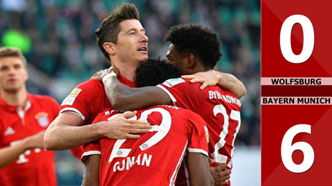 Wolfsburg 0-6 Bayern Munich