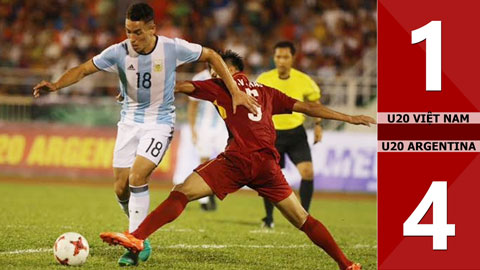U20 Việt Nam 1-4 U20 Argentina