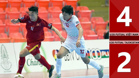 U20 futsal Việt Nam 4-2 U20 futsal Tajikistan