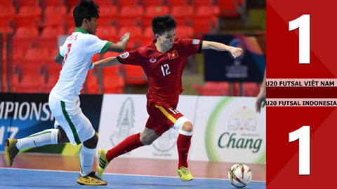 U20 futsal Việt Nam 1-1 U20 futsal Indonesia