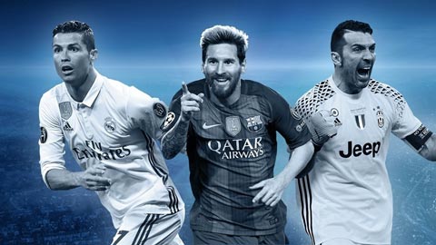 ĐHTB Champions League 2016/17: Real có tới 8 cầu thủ