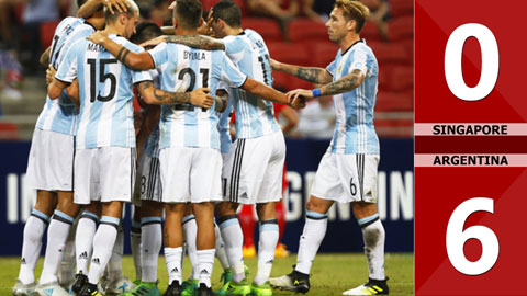 Singapore 0-6 Argentina
