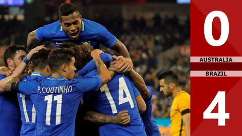 Australia 0-4 Brazil