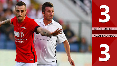 Ngôi sao M.U 3-3 Ngôi sao Luis Figo