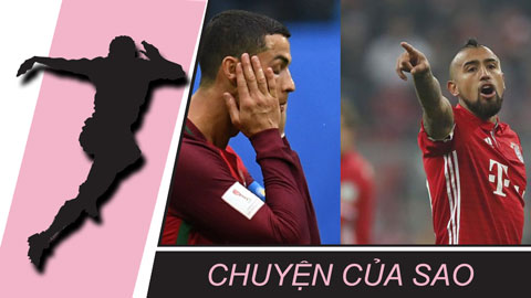 Chuyện của sao 27/6: Vidal chê Ronaldo thậm tệ
