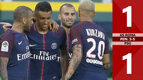 AS Roma 1-1 PSG (pen: 3-5)