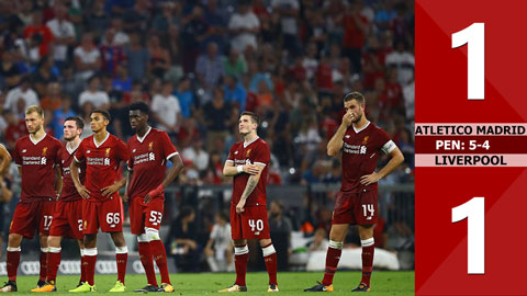 Atletico Madrid 1-1 Liverpool (pen: 5-4)