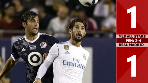 MLS All Stars 1-1 Real Madrid (pen: 2-4)