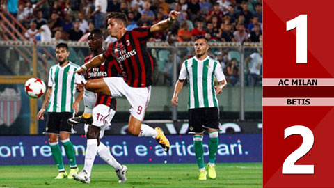 AC Milan 1-2 Real Betis