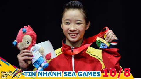 Tin nhanh SEA Games 10/8: Lộ mức thưởng nóng cho VĐV Việt Nam 