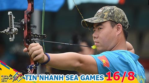 Tin nhanh SEA Games ngày 16/8: Bắn cung Việt Nam tranh huy chương Vàng