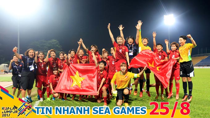 Tin nhanh SEA Games 25/8: Vô địch SEA Games, ĐT nữ Việt Nam nhận mưa tiền thưởng
