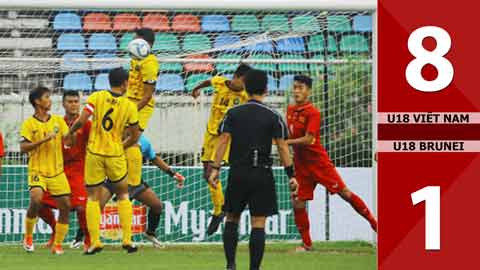 U18 Việt Nam 8-1 U18 Brunei