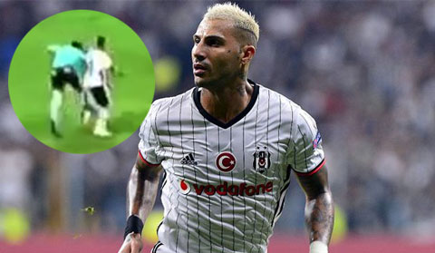 Quaresma dùng tiểu xảo xô ngã trọng tài