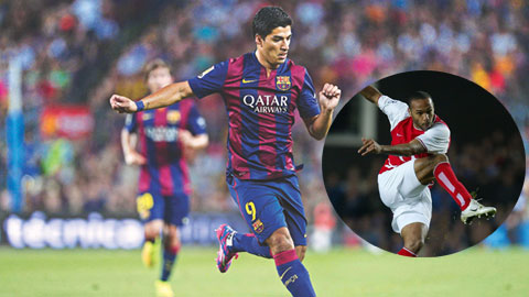 Luis Suarez ghi bàn bằng tuyệt kỹ của Henry