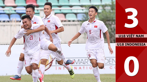 U18 Việt Nam 3-0 U18 Indonesia