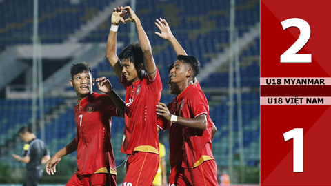 U18 Việt Nam 1-2 U18 Myanmar