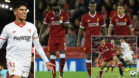 Đá hỏng 11m, Liverpool chấp nhận chia điểm với Sevilla