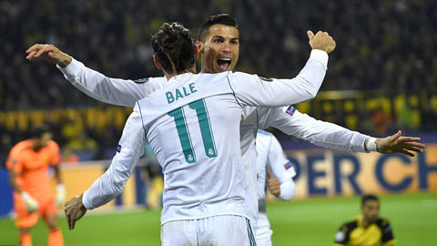 Ronaldo và Bale giúp Real hạ gục Dortmund