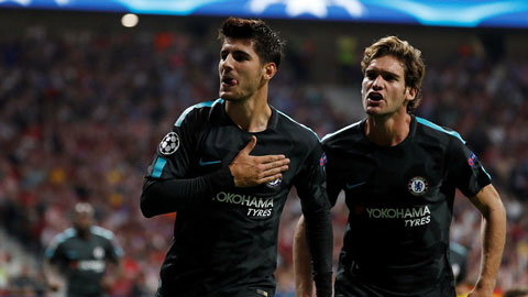 Morata và Batshuayi giúp Chelsea lội ngược dòng trước Atletico