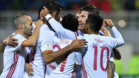 Hành trình tới World Cup 2018 của ĐT Tây Ban Nha