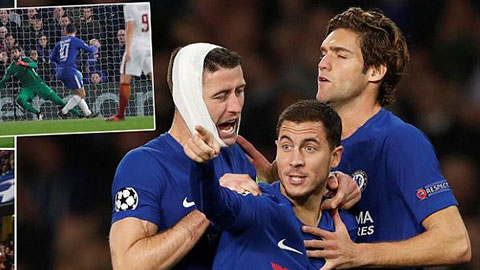Cú đúp của Hazard chỉ giúp Chelsea có được 1 điểm