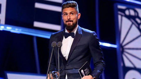 Olivier Giroud giành giải bàn thắng đẹp nhất năm