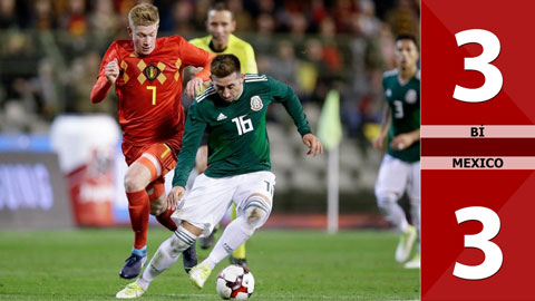 Bỉ 3-3 Mexico