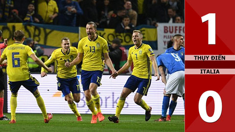 Thụy Điển 1-0 Italia 