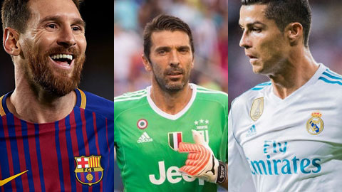 10 cầu thủ xuất sắc nhất thế giới: Ronaldo trên đỉnh