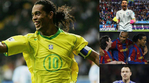 Đội hình xuất sắc nhất mọi thời đại của Ronaldinho