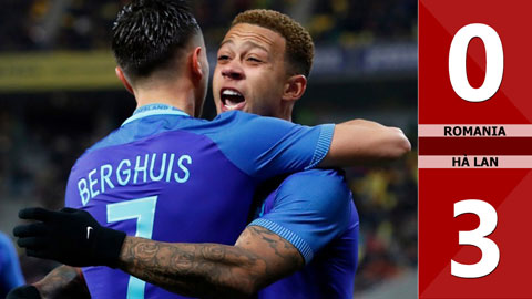 Romania 0-3 Hà Lan
