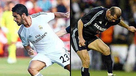 Isco xử lý giống hệt ông thầy Zidane