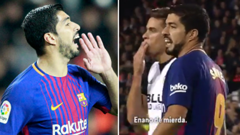 Suarez chửi trọng tài khi từ chối bàn thắng của Messi