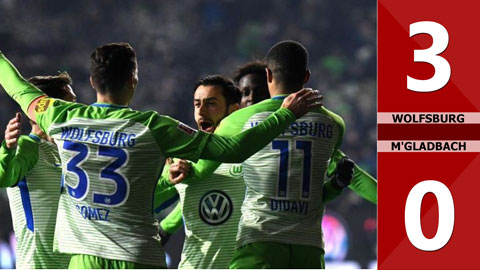 Wolfsburg 3-0 M'gladbach