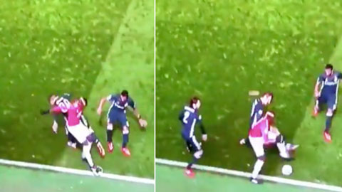 3 cầu thủ CSKA không lấy được bóng trong chân Pogba