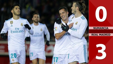 Numancia 0-3 Real Madrid