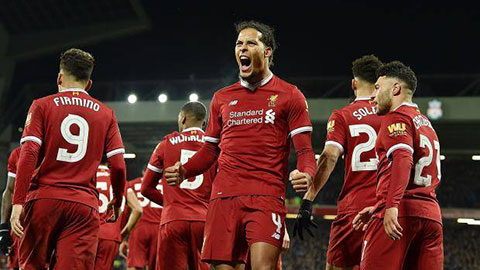 Bàn thắng đầu tiên của Van Dijk cho Liverpool