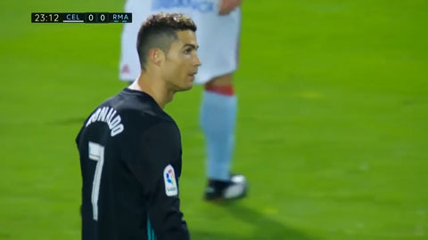 Ronaldo ăn vạ thô thiển trước Celta Vigo