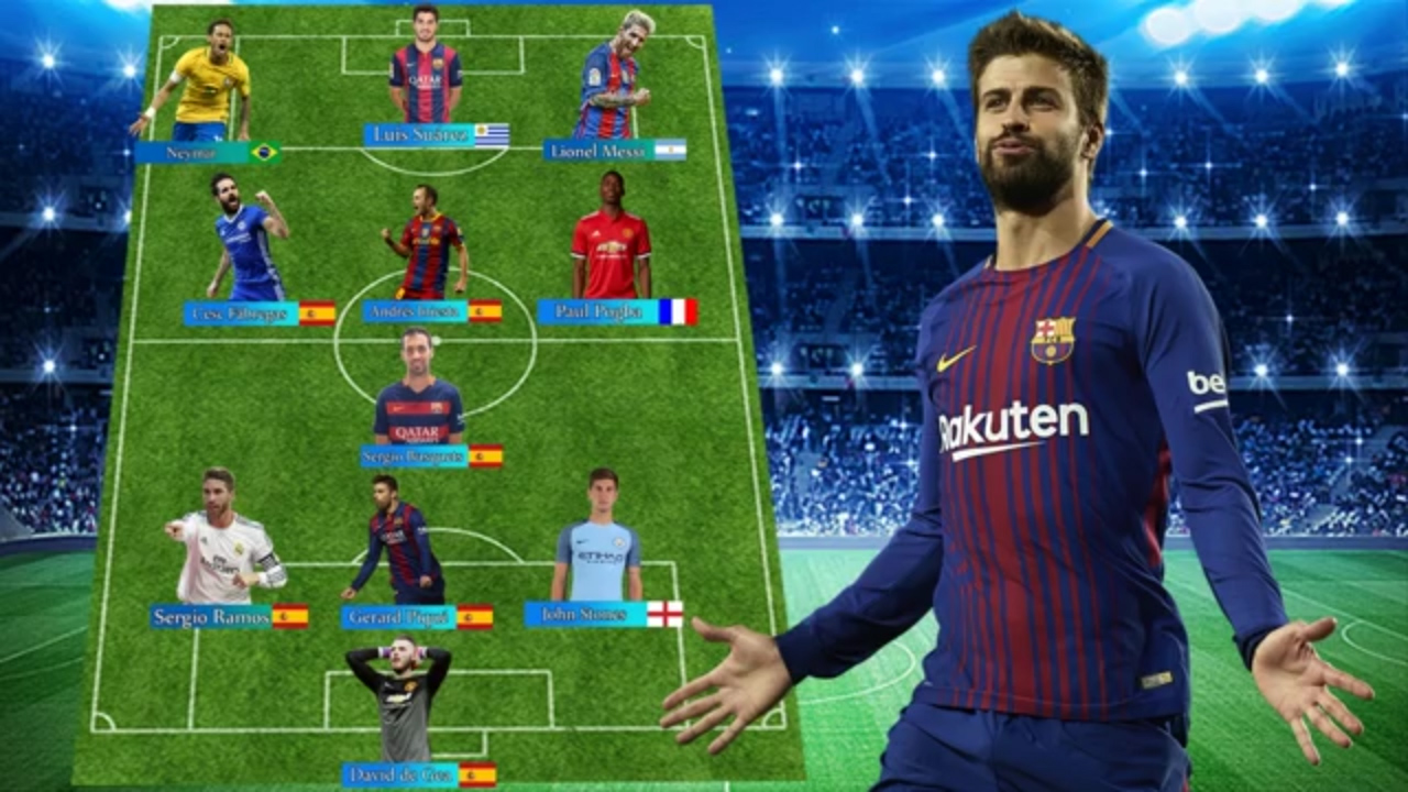 Đội hình xuất sắc nhất mọi thời đại của Gerard Pique