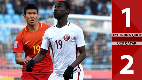 U23 Trung Quốc 1-2 U23 Qatar