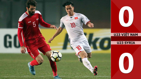 U23 Việt Nam 0-0 U23 Syria
