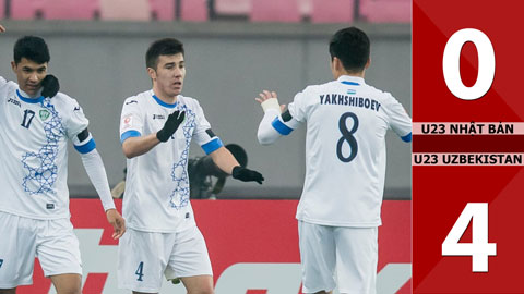 U23 Nhật Bản 0-4 U23 Uzbekistan