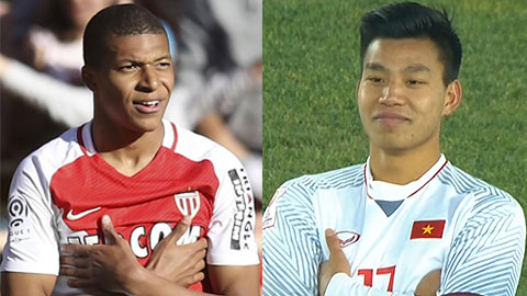 Văn Thanh ăn mừng lạnh lùng như Mbappe