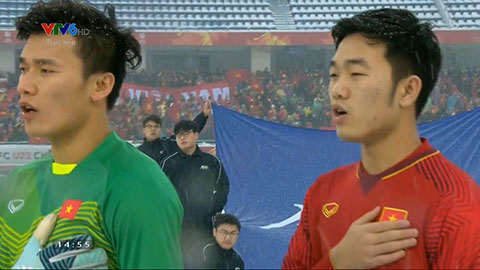 Quốc ca Việt Nam vang lên giữa bão tuyết (U23 Việt Nam 0-0 U23 Uzbekistan)