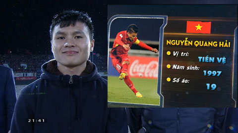 Ấn tượng với màn xướng tên từng thành viên U23 Việt Nam